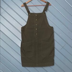 Duluth Trading Co Olive Green Dress